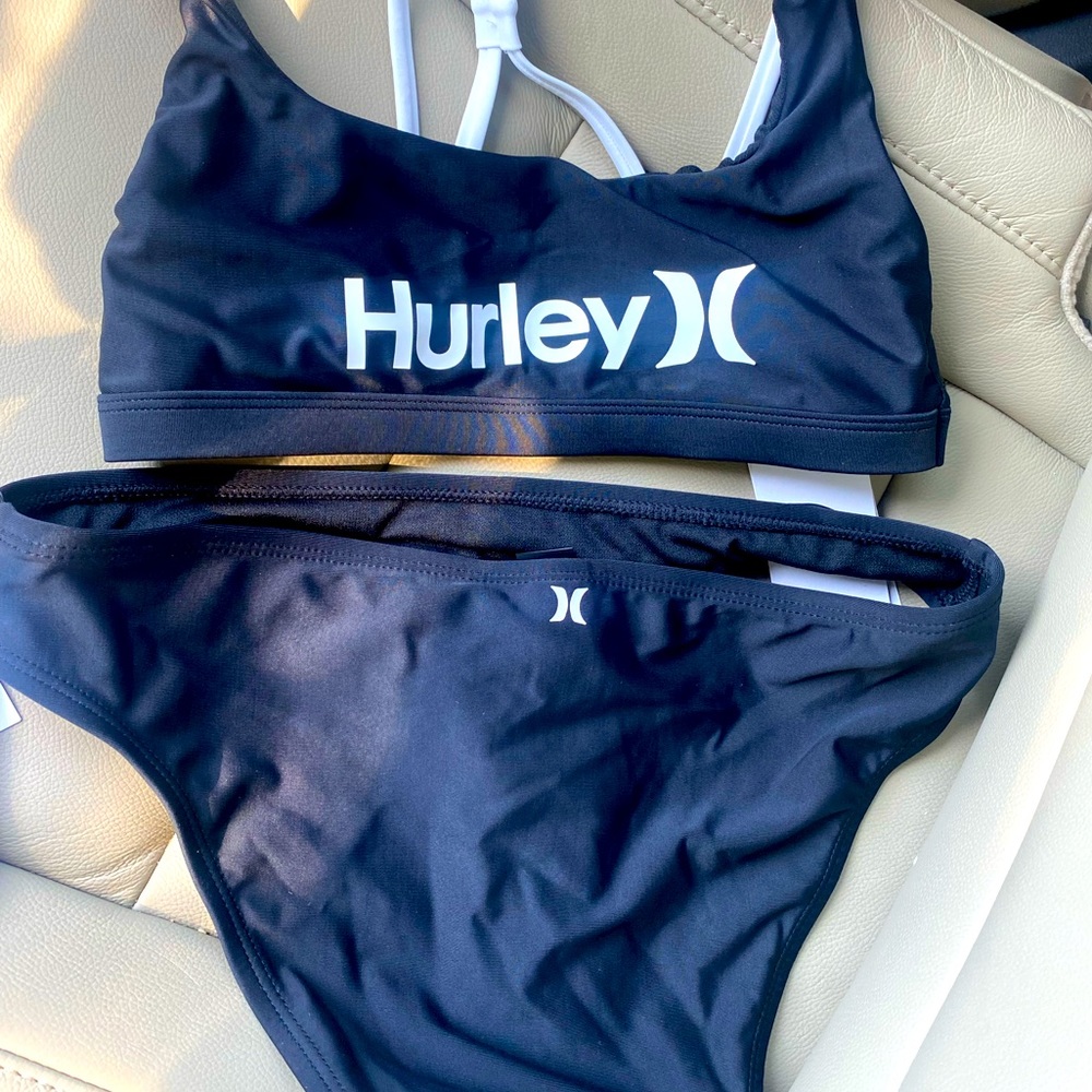 Hurley Bikini Size Small Black and White